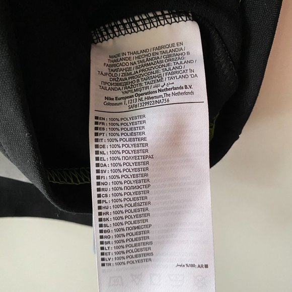 Nike Dri-Fit  Black and Neon half zip Pullover Size M - Picture 4 of 9